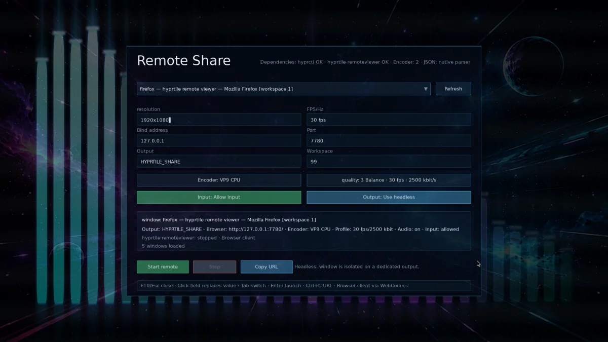 F10 Remote Share
